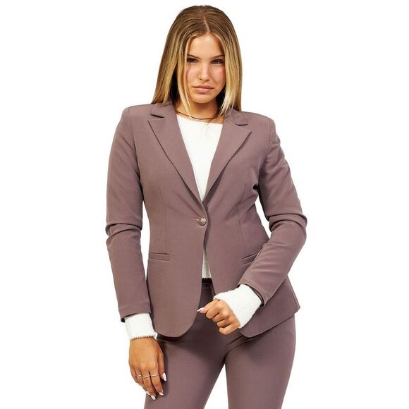 Yes Zee Gray Polyester Suits & Women's Blazer - Picture 1 of 5